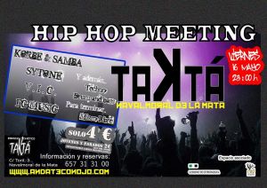 La sala TaKtá inicia el fin de semana con un encuentro de grupos hip-hop